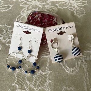 New On Original Cards Croft & Barrow Pierced Earrings